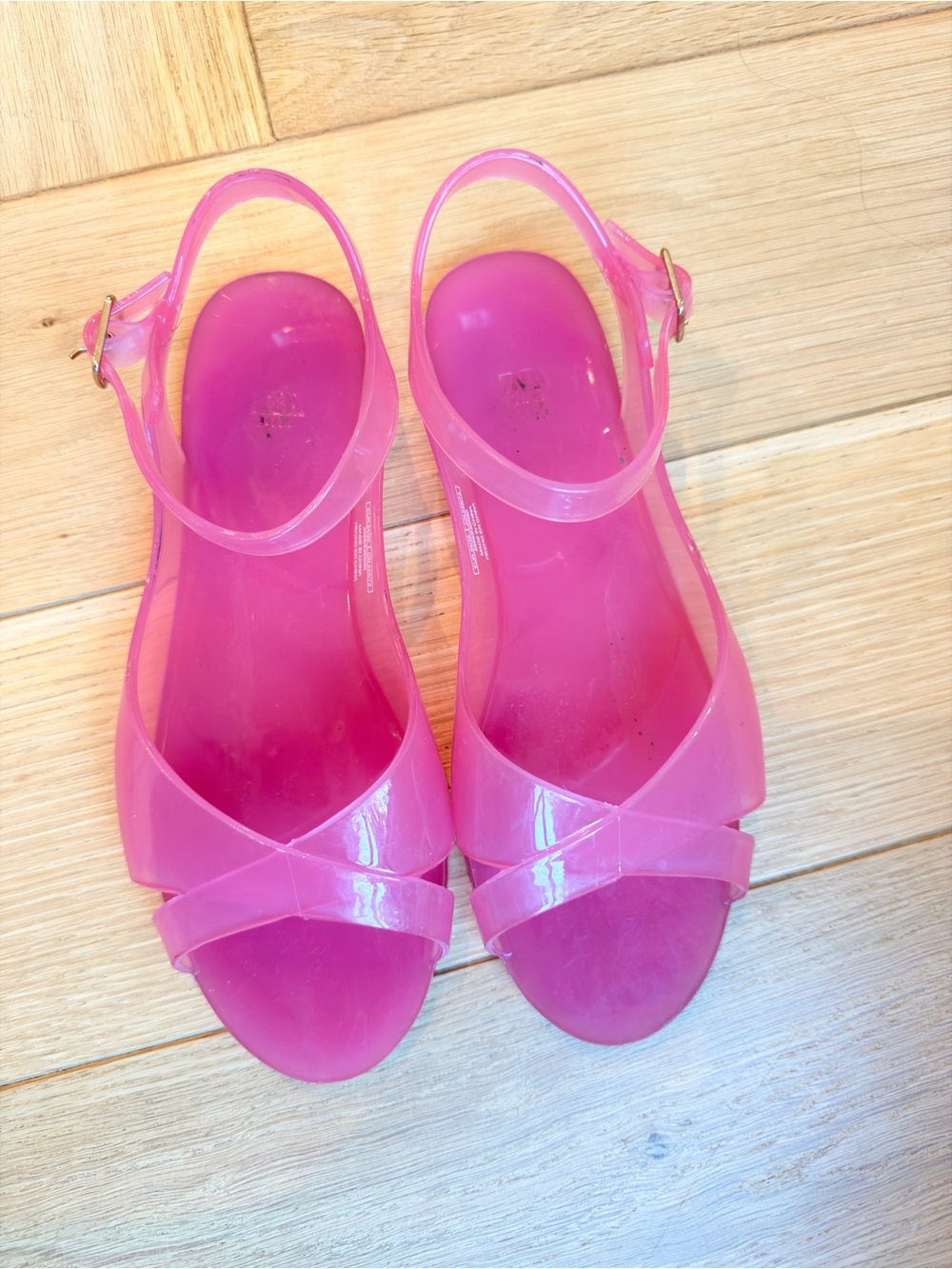 Zara Pink Jelly Sandals for Kids - Picture 1 of 5